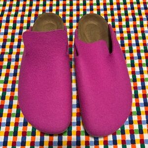 Birkenstock Davos Narrow Felt Wooly Home Special Pink 10